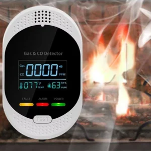4 in 1 Multifunctional Gas Analyzer CO2 VOC CO Alarm for Combustible Gas, Oxygen-Limited Space and Toxic Gas Detection