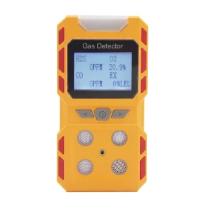 4-in-1 Portable Combustible Gas Detector and Multi-Gas Analyzer with Concentration Detection and Alarm