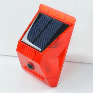 4 in 1 Solar Security Alarm 24H Sound & Light Flash Only Night Mode Wireless Remote Control up to 200m