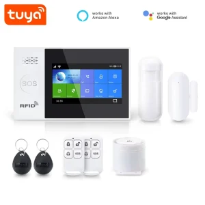 4.3 Inch Tuya APP Call SMS Security Alarm WiFi GSM Alarm System for Home PST WG107T