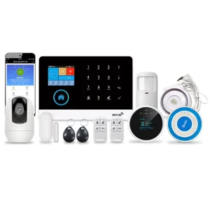 433/868MHz 4G WIFI Smart Home Burglar Security System Integrated with HD 1080P Camera