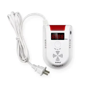 433 MHz Wireless Standalone GD13 LPG Gas Detector with Plug-in Gas Leak Alarm