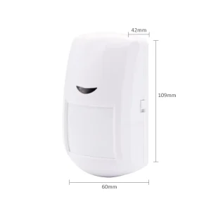 433MHz EV1527 Indoor Wireless Passive Infrared Motion Detector 9V Battery-Powered Burglar Alarm System