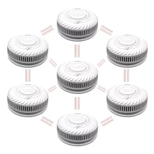 433MHz Photoelectric Vape Smoke Leak Detector Wireless Interlinked Smoke Alarm