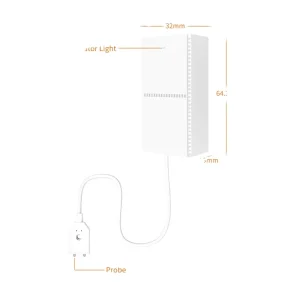 433MHz Smart Water Leak Sensor WiFi Connectivity Flood Alert Overflow Detector for Security Alarm System Compatible Smart