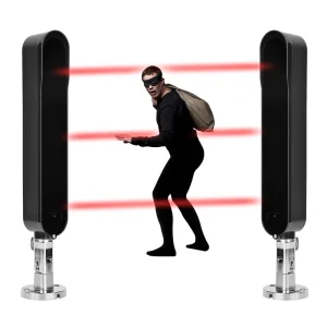 433MHz Wireless Anti-Rain 2/3-Beam Active Infrared Detector Sensor Alarm Barrier, Battery Powered, 60m/120m Detection Distance