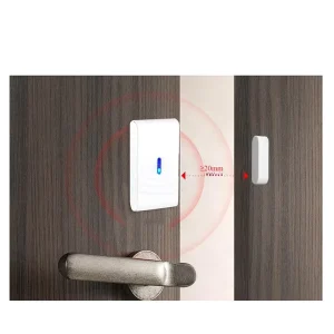 433MHz Wireless Door Sensor Adjustable Vibration Sensitivity Glass Break Detector Home Security System