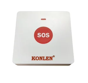 433MHz Wireless Emergency Alarm System, ABS Waterproof SOS Call Button, Elderly Medical Alert