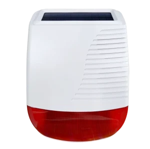 433MHz Wireless Outdoor Solar Strobe Siren Alarm Smart Wireless Sound and Light Alarm Audible and Visual Alarm