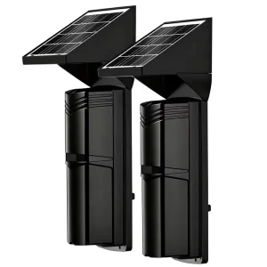 433MHz Wireless Solar Infrared Beam Detector 2-Beam or 3-Beam Waterproof Outdoor Perimeter Intrusion Alarm Sensor