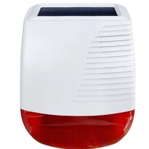 433Mhz Wireless Solar Outdoor Sound Light Alarm ABS Home Security System GSM Environment friendly Solar Siren for Home Use