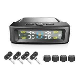 4Bar Intelligent Intelligent Car Tire Pressure Alarm Monitor System Car Temperature Tire Air Pressure Gauge With 4 Sensors