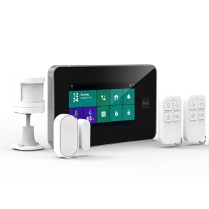 4G/3G WiFi GSM Wireless Home Security Alarm System with ABS PIR Motion Sensor, 433 MHz