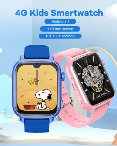 4G Cellular Wi fi Kids AI Smart Watch Sos Calling Anti Lost Gps tracker Phone Watch with Sos Panic Button App Management