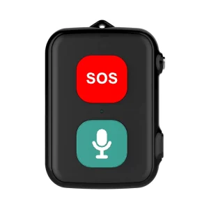 4G GPS Tracker for Kids and Elderly with SIM Card Support, IP67 Waterproof, LBS Positioning, SOS Button, Plastic