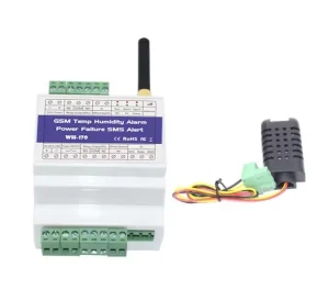 4G GSM SMS ABS Humidity & Temperature Alarm System (-40 to 80C, 0 to 99RH%) Power Failure Alert Relay 2 Dry Contacts AC 250V/10A