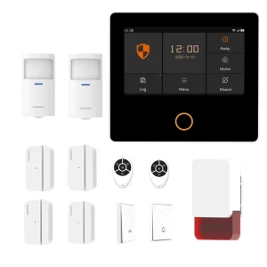 4G GSM WiFi Burglar Home Security Alarm System 120dB Siren with Telephone and Alarm Monitoring