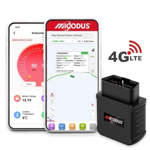 4G LTE CAT4 OBD2 CANbus Diagnostics Vehicle Locator MV55G Plug and Play OBD Mini Smart GPS Tracker with SIM Card