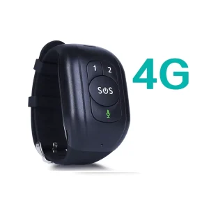 4G LTE Emergency Button and Tracking Bracelet System with Senior Fall Detection Alarm for Alzheimer’s Care