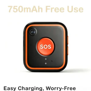 4G LTE GPS Pendant Remote Patient Monitoring Personal Emergency Call GPS Pendant Outdoor Fall Alarm Location Tracker