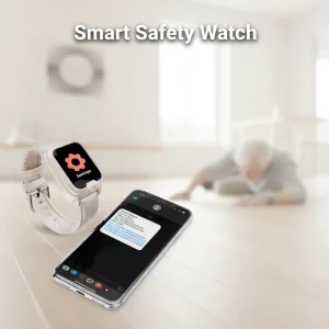 4G LTE Safety Watch for Seniors with Fall Detection, Geofencing Alerts, and SOS