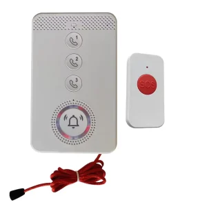 4G One Key Dial SOS Alarm Emergency Contact Elderly Disabled Voice Phone Call Panic Button Pull Rope IP65 Waterproof 130dB Alarm