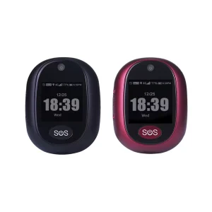 4G Panic Button with Hang Loop SOS Call Emergency Button Voice and Video Call GPS Tracker for Elderly and Children