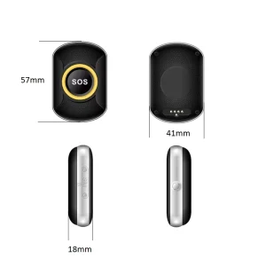 4G SOS Panic Button Mini Children GPS Tracker Necklace With Fall Detector Elderly Alarm Pendant and WIFI Positioning