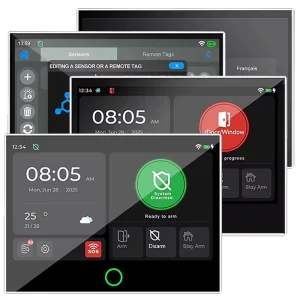4G + WiFi Home Burglar Security Alarm System Wireless 433MHz 7 Inch Display Screen Full Touch Control