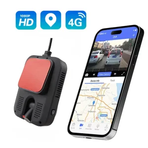 4G WiFi Vehicle Dashcam with HD 2K Camera APP & PC Real time Tracking Live Videos Replay SOS Alarm Intercom GPS Tracker
