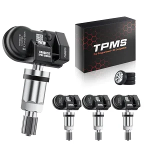 4PCS Pre Programmed TPMS Sensor 433MHz Tire Pressure Sensor for Chevy GMC Replace 13598773 13540603