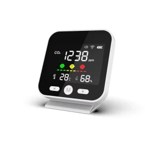 5 in 1 Carbon Dioxide Detector Air Quality Monitor Temperature Humidity Wi-Fi Smart Mini Portable Indoor Desktop Alarm