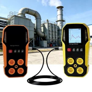5 in 1 Portable Multi Gas Detector with High Accuracy Alarm Sound Light Vibration Triple Alert