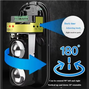 50-250 m Dual-Beam Infrared Laser Detector for Security Alarm System