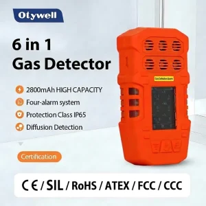 6-in-1 Chlorine Gas Detector for Hazardous Areas
