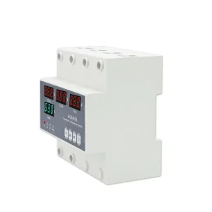 63A Automatic Reset Overvoltage and Undervoltage Protector with ATS Changeover Switch