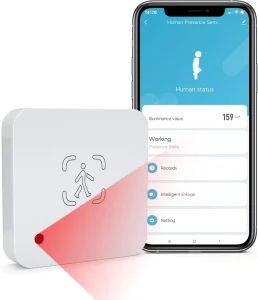6M Wall Mount Zigbee mmWave Human Presence and Luminance Sensor
