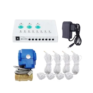 80dB Water Leak Detector with 6m Flood Sensor for Home Basement Kitchen and Under Sink, No WiFi