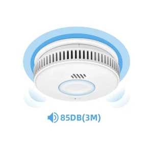 85dB Dual Emission Photoelectric ABS EN14604 Certified Smoke Leak Sensor Standalone Wireless Fire Alarm