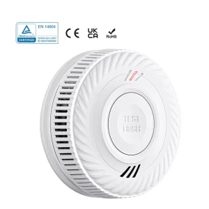 85dB Safe Sound Home Security Smoke Leak Sensor System 10 Year Battery EN14604 Fire Smoke Detector Alarm