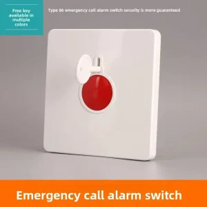 86-Type Alarm Switch Panel Manual Reset Emergency Button Emergency Call Fire Manual Fire Rescue Alarm Button