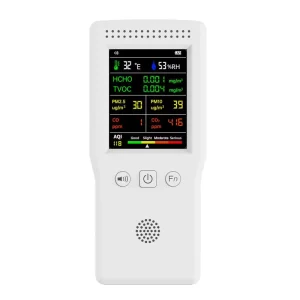 9 in 1 Handheld High Precision Air Quality Monitor for Temperature Humidity PM2.5 PM10 HCHO TVOC CO CO2 Testing