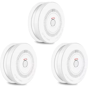 9V Battery-Powered Home Fire and Smoke Alarm