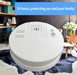 9V DC Photoelectric Surface-Mount Ceiling Smoke Detector with 85 dB Alarm