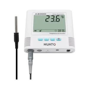 A2000 Coustooptic Alarm External Sensor Temperature humidity Meter With Backlight for Factory or Warehouse