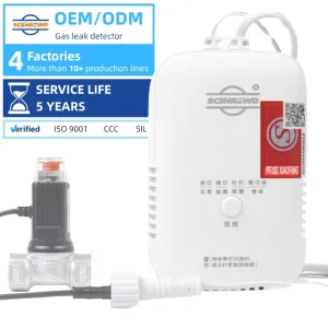 ABS Natural Gas and LPG Methane CH4 Gas Leak Detector for Home Security, EX Certified, Factory Direct