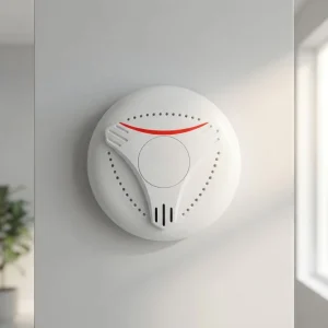 ABS Photoelectric Interconnect Smoke Detector Fire Sensor Smart Home Interlinked Smoke Alarm