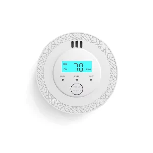 ABS Wi-Fi Carbon Monoxide Detector with Glass Break Sensor and 50-100 m Detection Range for Home and Commercial Use