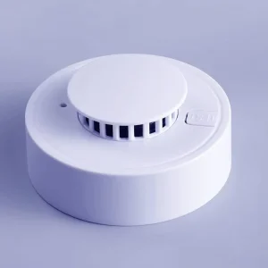 AC 85-265V 2-Wire Smoke Detector with DC 3V Carbon Battery Fire Alarm