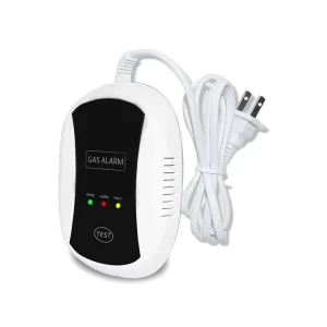 AC 90-240V Gas Leakage Detector with Optional 9V Battery for Home Alarm Systems